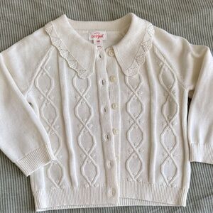 Cat & Jack Ivory Cardigan Sweater for baby